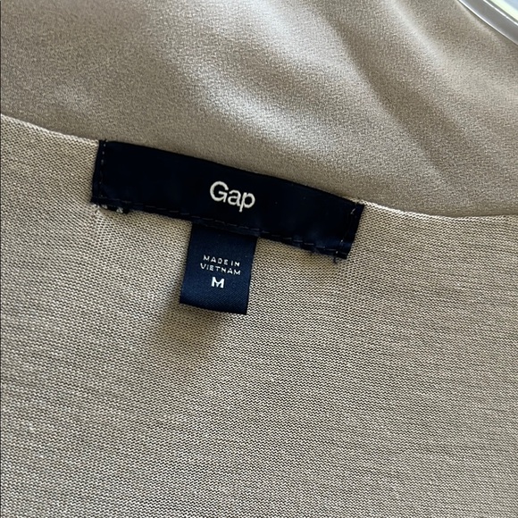 GAP Beige Sleeveless Blouse with Draped Scarf - Picture 2 of 10